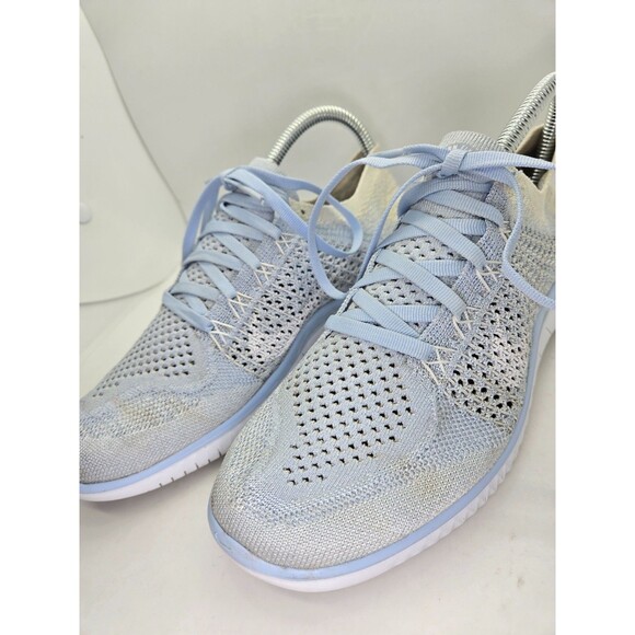 Nike Free RN Flyknit Shoes Women's 7.5 Hydrogen Blue Running Athletic Sneakers - Picture 4 of 8